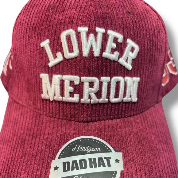 Kobe Bryant Lower Merion #33 Snapback Hat Maroon Corduroy Dad Cap Headgear - Picture 2 of 7